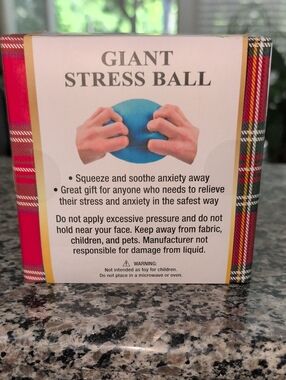 Giant Stress Ball - Blue Wrapped Ready To Gift ! New